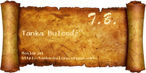Tanka Bulcsú névjegykártya